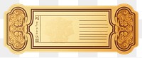 PNG Ticket text white background rectangle.