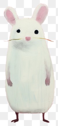 PNG Happy sick hamster patient animal art painting.