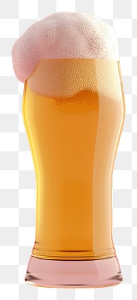 PNG Drink lager glass beer.
