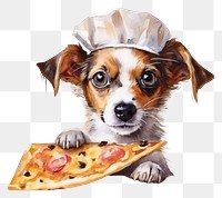 PNG Dog pizza portrait mammal.