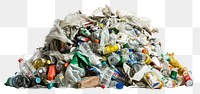 PNG Photo a recycle garbage plastic white background unhygienic.