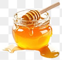 PNG Photo of honey food white background freshness.