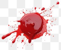 PNG Photo of realistic blooodstains splattered splashing ketchup.