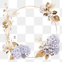 PNG Gold of hydrangea wildflower frame accessories chandelier freshness.
