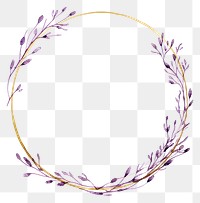 PNG Metallic gold Ink lavender frame pattern circle flower.