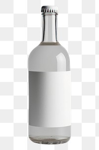 PNG Bottle label mockup glass drink wine.