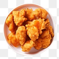 PNG Orange chicken plate food freshness.
