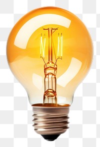 PNG Light bulb lightbulb lamp white background.