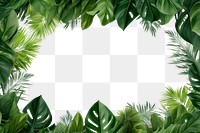 PNG  Natural tropical leaves frame backgrounds outdoors nature.