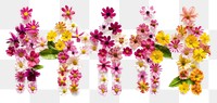 PNG Flat flower people silhouette shape nature plant petal.