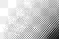 Abstract overlay png halftone effect, transparent background
