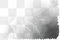 PNG abstract halftone element effect, transparent background