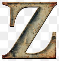 PNG Vintage Alphabet Z number text old.