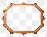 PNG Hexagon frame vintage rectangle photo oval.