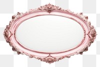 PNG Oval frame vintage rectangle mirror photo.