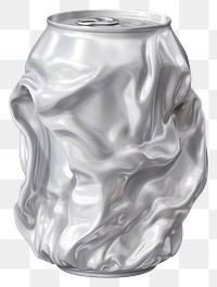 PNG Aluminum crumpled silver white.