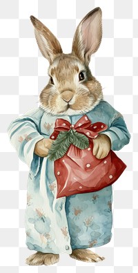 PNG  Illustration of Rabbit watercolor mammal animal rabbit.