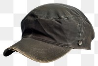 PNG Black cap white background headgear headwear.