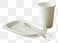 PNG Plate spoon fork cup.