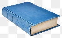 PNG Blue hard cover book publication blue white background.