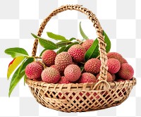 PNG Lychee basket strawberry fruit.