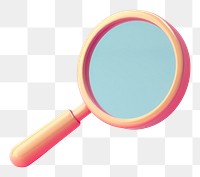 PNG Magnifying glass circle shape pink.