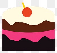 PNG Cake border dessert food anniversary.