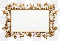 PNG Ancient golden pattern rectangle frame photo.