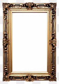 PNG Rombus Renaissance frame vintage rectangle mirror white background.