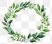PNG Leafs pattern circle wreath.