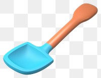PNG  Shovel spoon toothbrush silverware.