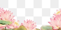 PNG Lotus border backgrounds flower petal.
