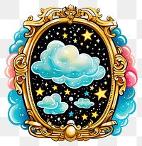 PNG  Night sky printable sticker pattern accessories creativity
