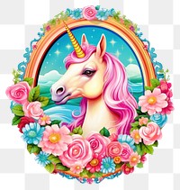 PNG  Unicorn printable sticker representation celebration creativity