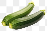 PNG  Two courgettes vegetable zucchini squash.