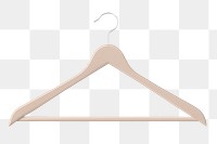 Wooden hanger png, transparent background