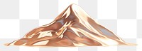PNG 3d illustration in surreal abstract style of mountain stratovolcano tranquility landscape