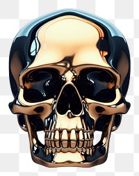 PNG 3d illustration in surreal abstract style of skull anthropology accessories accessory.