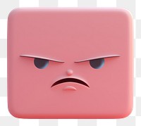 PNG  Angry emoji face representation investment technology.