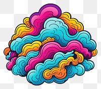 PNG  Cloud pattern drawing art.