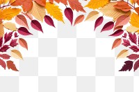 PNG  Autumn leaves border backgrounds pattern flower.