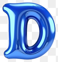 PNG Blue letter D shape text 