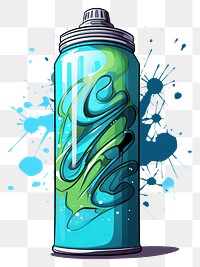 PNG Spray Can bottle white background creativity.
