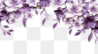 PNG  Lilac floral border flower backgrounds pattern.