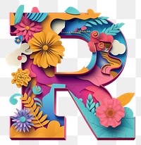 PNG Letter R alphabet font art
