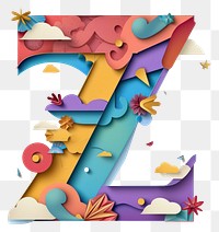 PNG Letter Z alphabet font art.