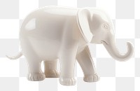 PNG Elephant wildlife figurine animal.