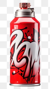 PNG Spray Can red white background container.