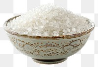 PNG  White granular in bowl food white background freshness.