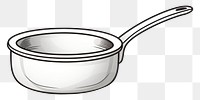 PNG Pan white background tableware cookware.